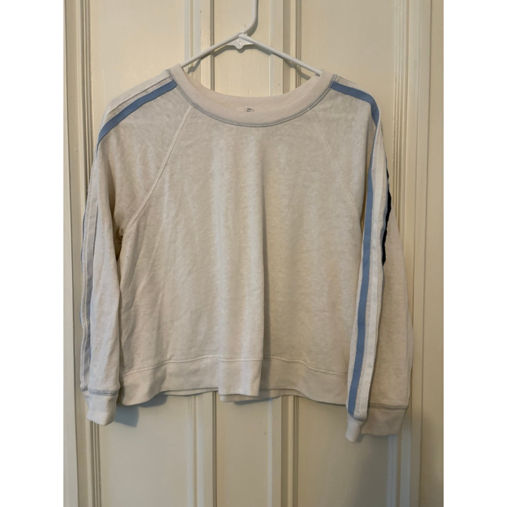Splendid women's White & Blue Striped Sweatshirt XS